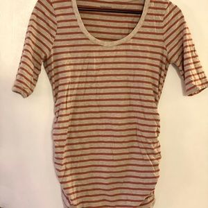 Maternity Half sleeve striped t shirt